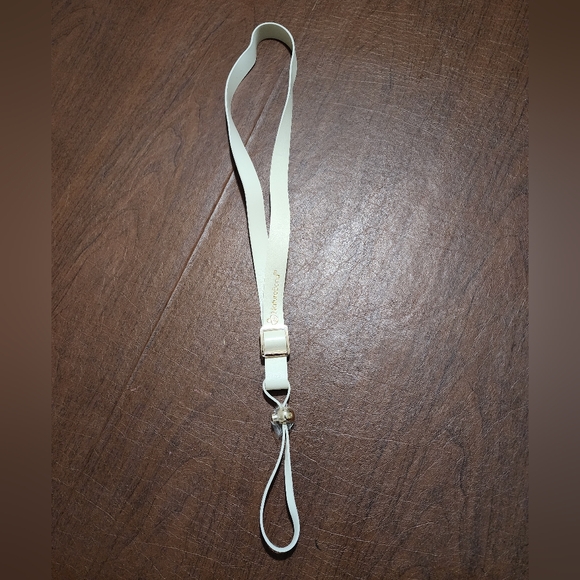 NatureBond Accessories - NWOT - Chic Cream Lanyard with Gold Details